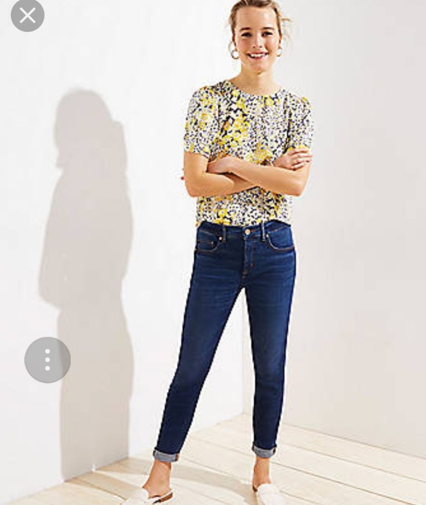 NWT The Loft crop jeans